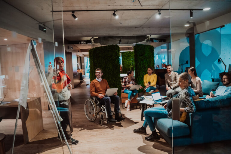 Students conducting research